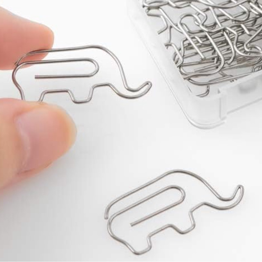 Midori paper clips D-clips Elephant